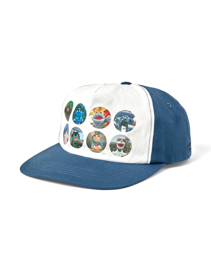 YESEYESEE Kidding Heads Cap Blue