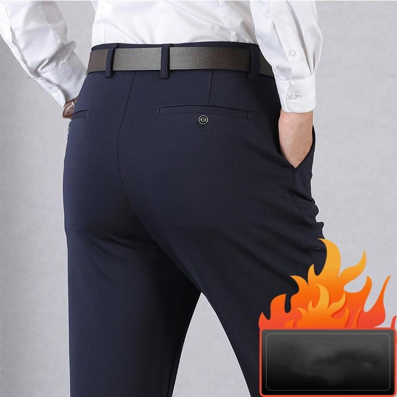 

Men s Business Casual Pants Autumn and Winter Trousers Office Suit Pants Formal Pants Comfortable 36 королівський синій колір
