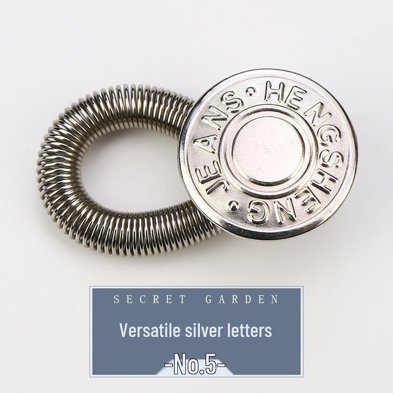 Adjustable Waist-Extender Jeans Buttons - Retractable, Detachable & Universal Buckles