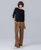 PAGE Pintuck Banding Pants_Brown