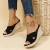 Women Summer Fashion Wedge Casual Waterproof Platform Platform Slippers Thick Sole High Heel Sandals for Women