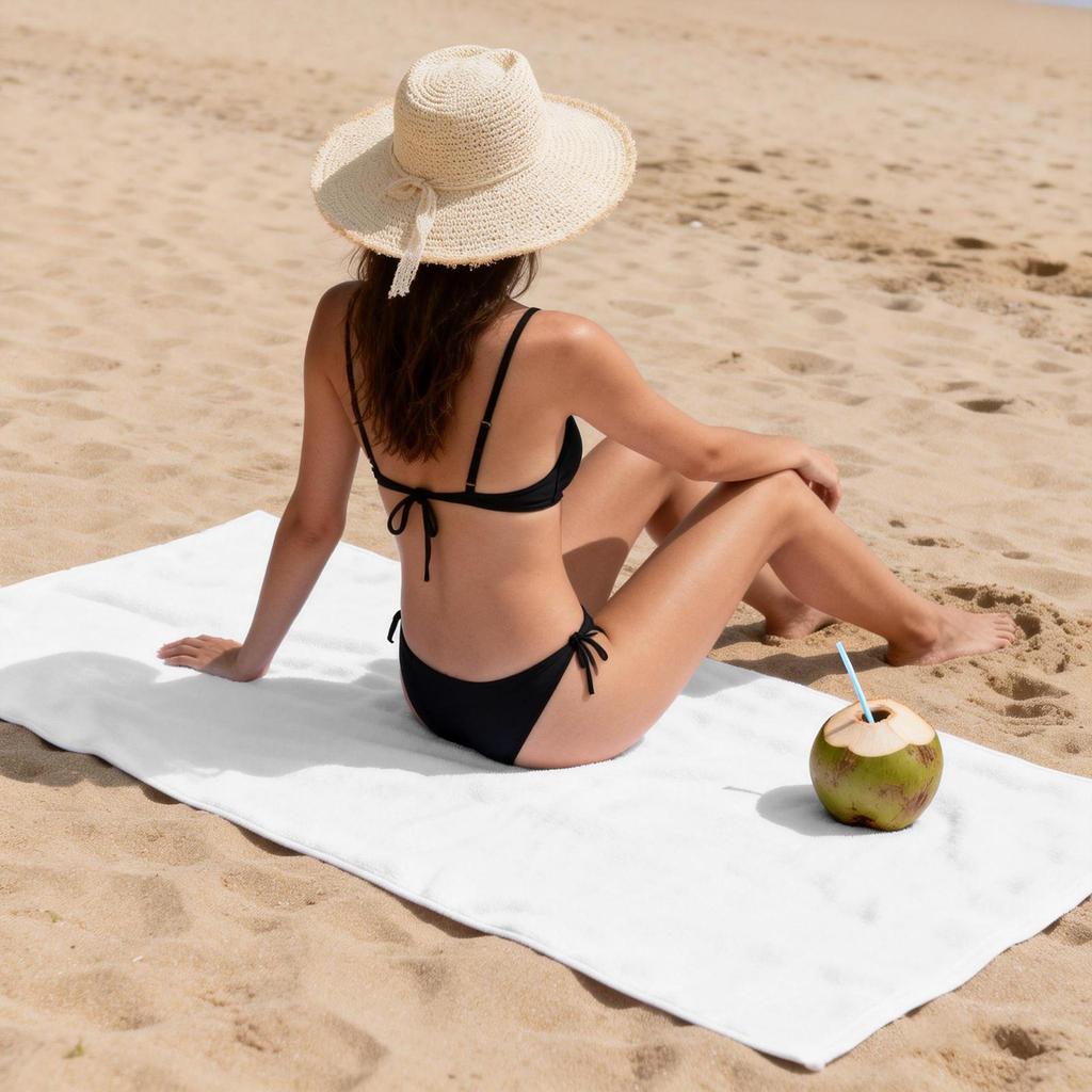 14 Patterns Microfiber Oversized Terry Pool Towel, Extra Large for Camping Travel Swim