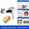 TLXT Bathroom Mixer Faucet and Pressurized Shower Set