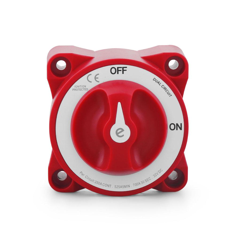 350 Amp E-Series Dual Circuit plus Battery Rotary Switch Isolators Disconnect 32V for Car Truck Ship RV Speedboat 5510E