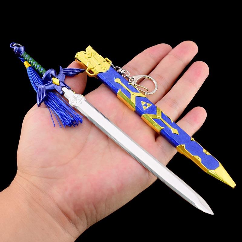 22cm Tears of The Kingdom Master Sword Enhanced Activity Weapon Model Samurai Model Pendant Accessories Keychain Ornament Crafts Toy