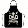 Nosleeve Waterproof Apron For Kitchen And Grilling With Colorful Abstract Design
