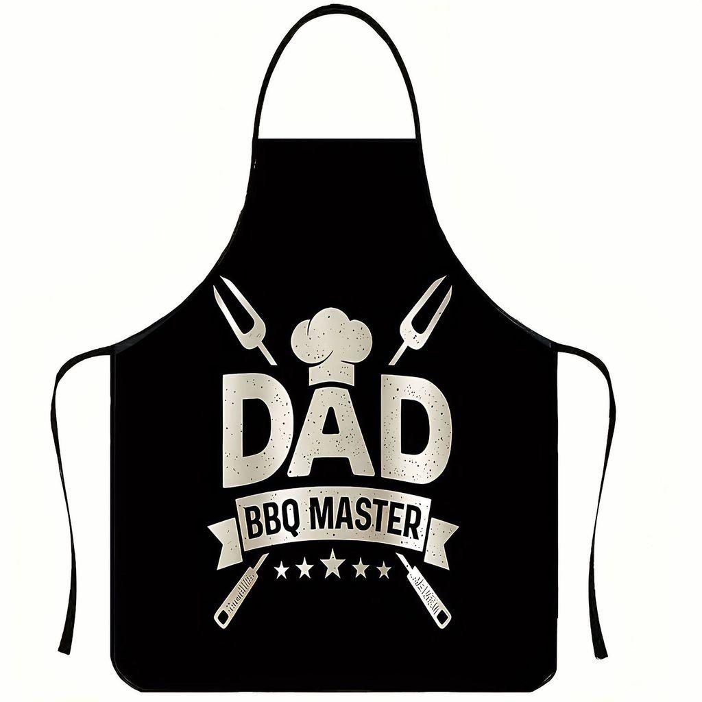 Nosleeve Waterproof Apron For Kitchen And Grilling With Colorful Abstract Design