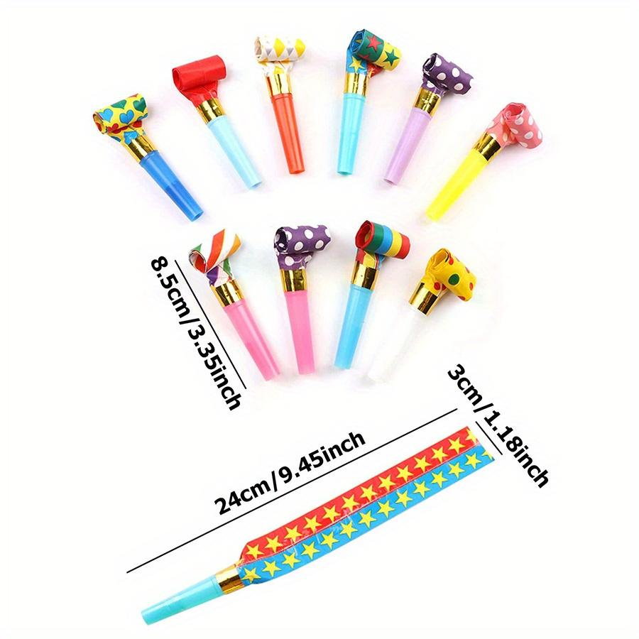 15Pcs Long Nose Party Whistles - Funny Plastic Blowers, Creative Noise Makers for Celebration, Party Atmosphere Props, ZSY