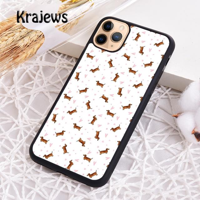

Krajews Такса Таксы Для iPhone 17 Air 16 Чехол для телефона 15 14 plus 12 13 pro max coque iPhone 14pro