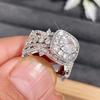 CopperGorgeous Cubic Zirconia Women Rings Temperament Elegant Female Engagement Wedding Jewelry