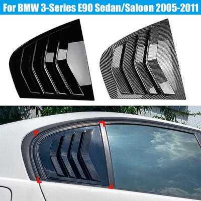 1 Pair Rear Side Window Louvers Cover Left & RIght Side for BMW 3-Series E90 M3 Sedan/Saloon 2005-2011