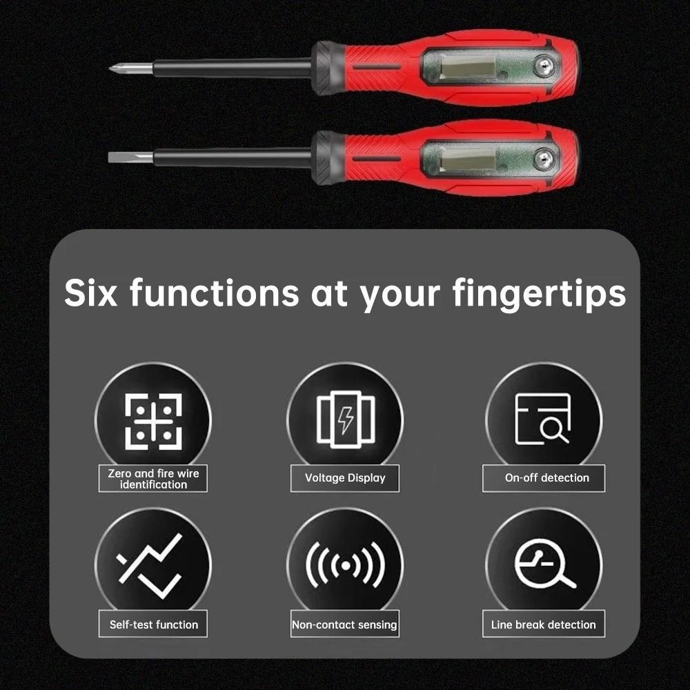 Non-contact Induction Non-Contact Screwdriver LCD Display Screen Power Detector  Electrical Testing