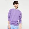 Goldbergh Herr Långärmad Enkel Ljuslila Sweatshirt, Höstklassiker Rund Hals