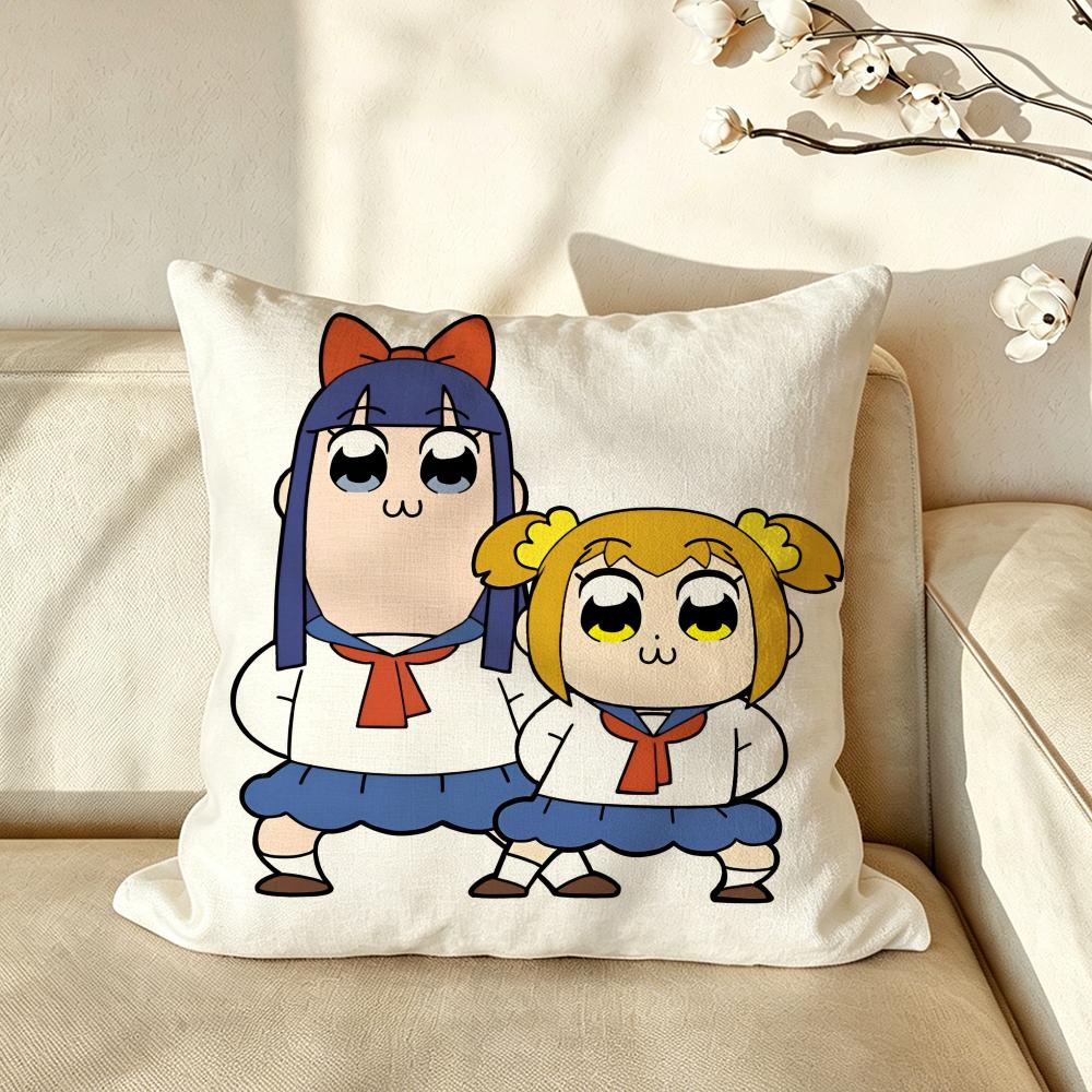 Anime PPOP TTEAM EEPIC Cushion Cover Pillow Case Antidustmite Pillowcase Silky Short Plush Sofa Cushion Cover hot