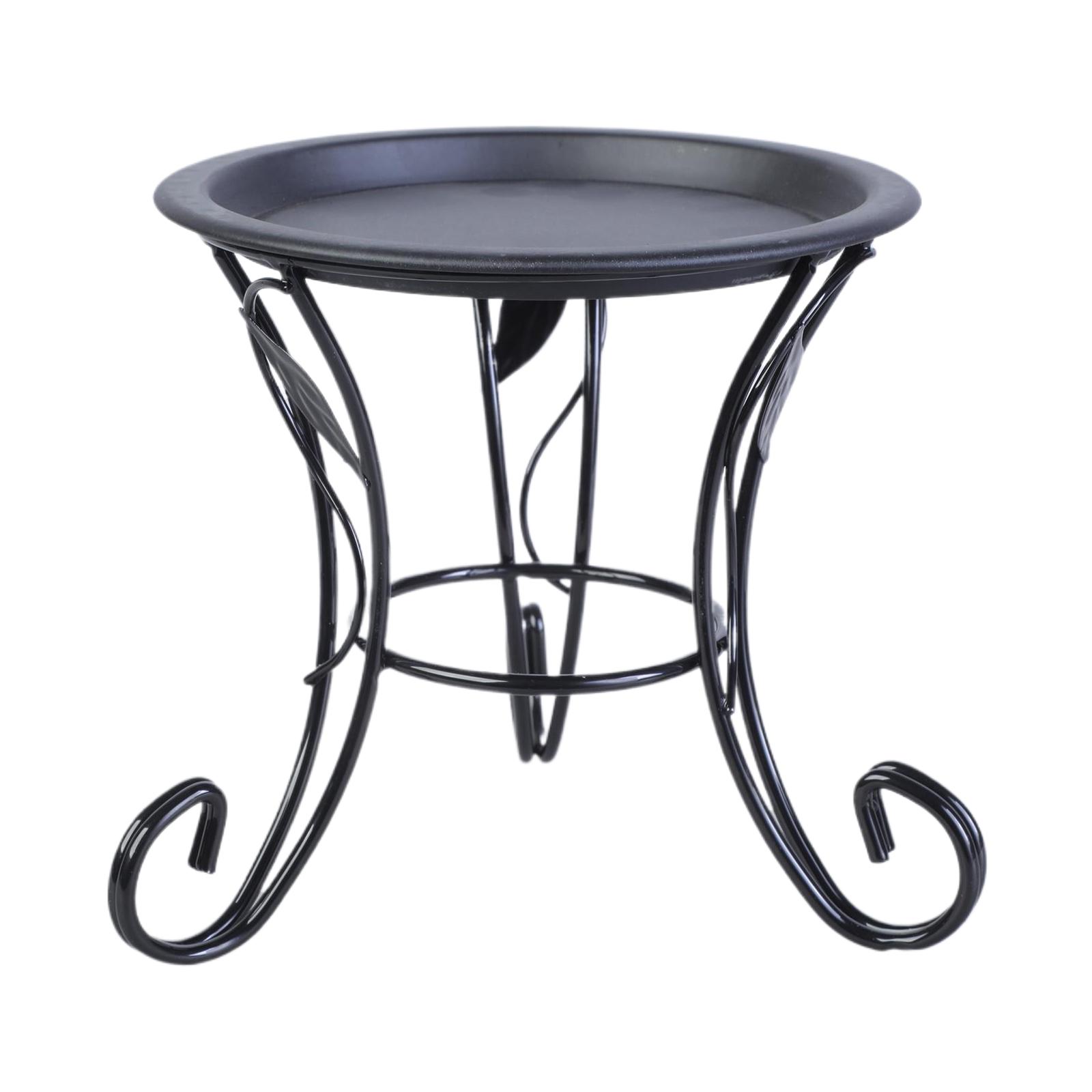 

Практичная металлическая подставка для цветов, маленькая полка для растений, металлическая подставка для цветочных горшков, подарок для любителей жизни и зелени чёрный