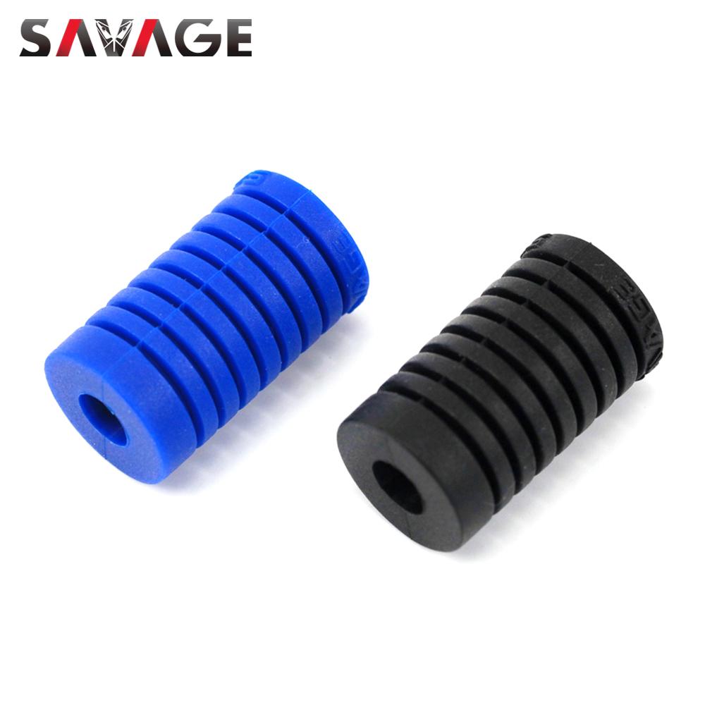 Universal Gear Shift Lever Foot Pad Pedal Toe Peg Cover For YAMAHA For HONDA For KAWASAKI Motorcycle Accessories Silica