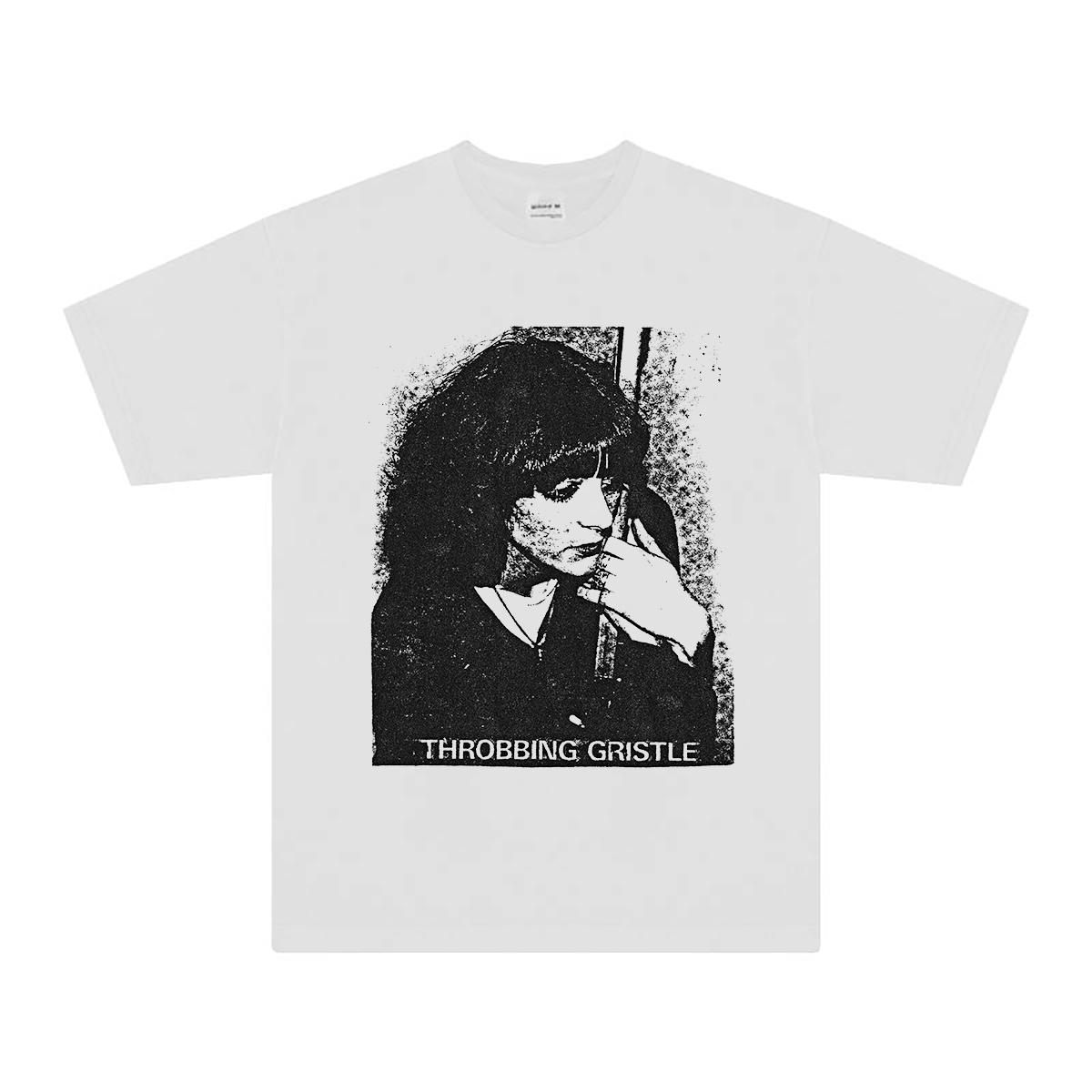 Throbbing Gristle T Shirt Industrial Psychic TV Monte Cazazza Printed Unisex Summer Unisexs Clothing Short Sleeves WOMENs Shirts S