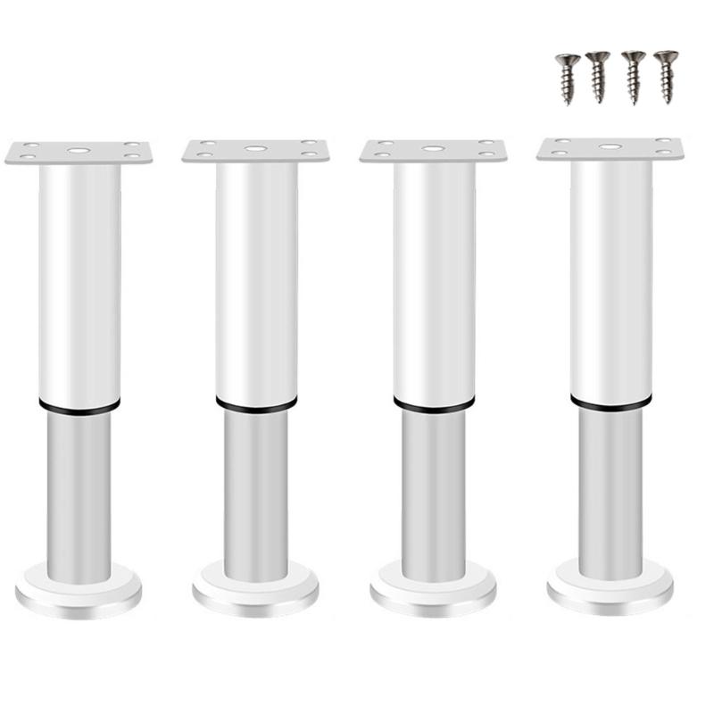 4Pcs Adjustable Height Table Legs Alloy Furniture Support Telescoping Furniture Leg For Bedside Sofa Table Cabinet
