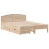 Solid Wood Bed Without Mattress 135 X 190 Cm Pine Wood