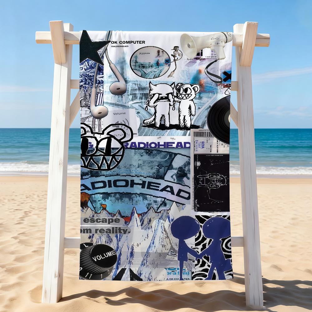 Rock band R-RADIOHEAD Towel Drying Bath Towel Applicable To Light Swimming Camping Yoga Beach Out