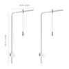 1Set Space Saving Adjustable Fish Tank Light Rack Premium Aluminum Alloy Construction Lamp Rack for Aquarium Lighting Fish Tank