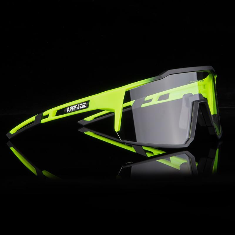Kapvoe Photochromic Cycling Glasses Outdoor Sports Men Bike Glasses Women Mountain Bicycle Riding Protection Goggles Eyewear
