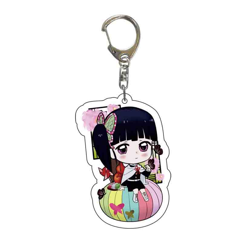 Demon Slayer Kimetsu No Yaiba Infinity Castle Acrylic Key Ring Kamado Nezuko Tokitou Muichirou Action Model Figure Toys Premium Quality