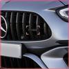 1Pcs Auto Front Grill Badge Emblem AMG Logo Styling For Mercedes-Benz CLS GLC GLK W211 W221 W220 W163 W164 W203 W204 A B C E S SLK Class