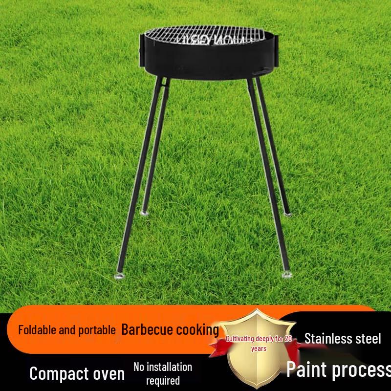 Outdoor Charcoal BBQ Grill & Turkey Roaster