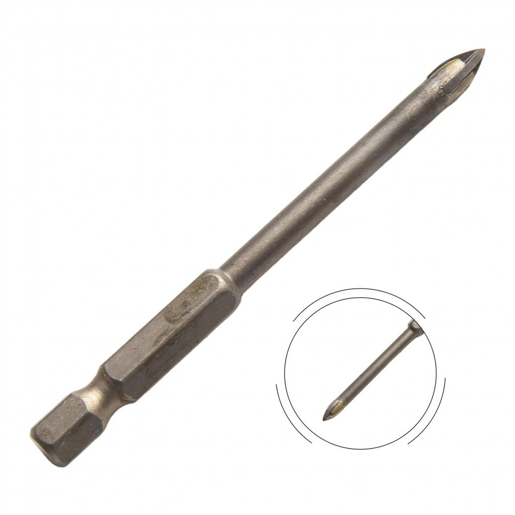 Effizienter Dreikant-Bohrer mit vier Schneiden für verschiedene Materialien 345681012mm