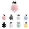 5 PEZZI Clip in Silicone Rotonde Clip per Succhietti da Bambino Clip Rotonde Succhietti Fai da Te per Catena Allattamento Dentizione Senza BPA