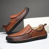 Scarpe casual da uomo in crosta di pelle fatte a mano, comode e traspiranti, mocassini da uomo, scarpe basse da lavoro, scarpe da guida