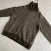 Used 90s Vintage Made in Italy 100% Wool Knit Blouson Khaki 50