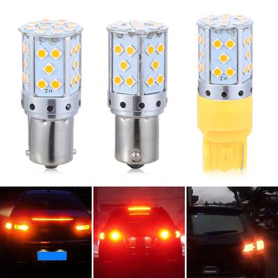1pc 1156 BA15S BAU15S PY21W T20 7440 3030 35SMD Canbus Free LED Lamp Car Driving Turn Signal Light Stop Brake Light Bulb