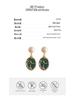 Elegant French Retro Mermaid Drip Oil Earrings: Non-Fading, Double-Sided, Color Block Dangling Jewelry for Women