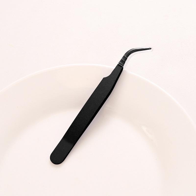 DIY Colorful Macaron Pink Eyelash Tweezers: Pointed Stainless Steel for Handmade Journaling
