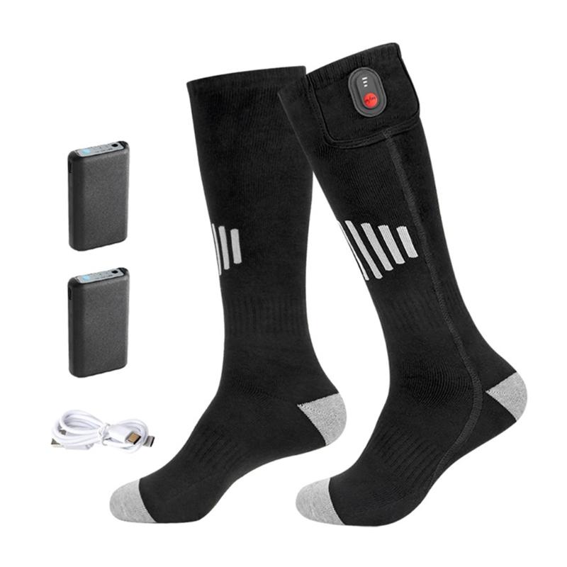 Full Soles Heating Electric Socks Heated Socks 5V 4000mAh Rechargeable Battery Electric Heated Socks for Men and Women