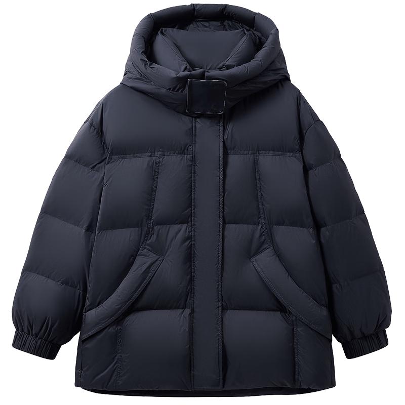 EICHITOO Women's Mid-Length Essential Down Jacket