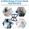 Standing Aid-Handicap Bar with No-Slip Grip Handles, Portable Lift Aid To Transfer Elderly, Senior, Bariatric, Patient Disabled Assists Caregiver