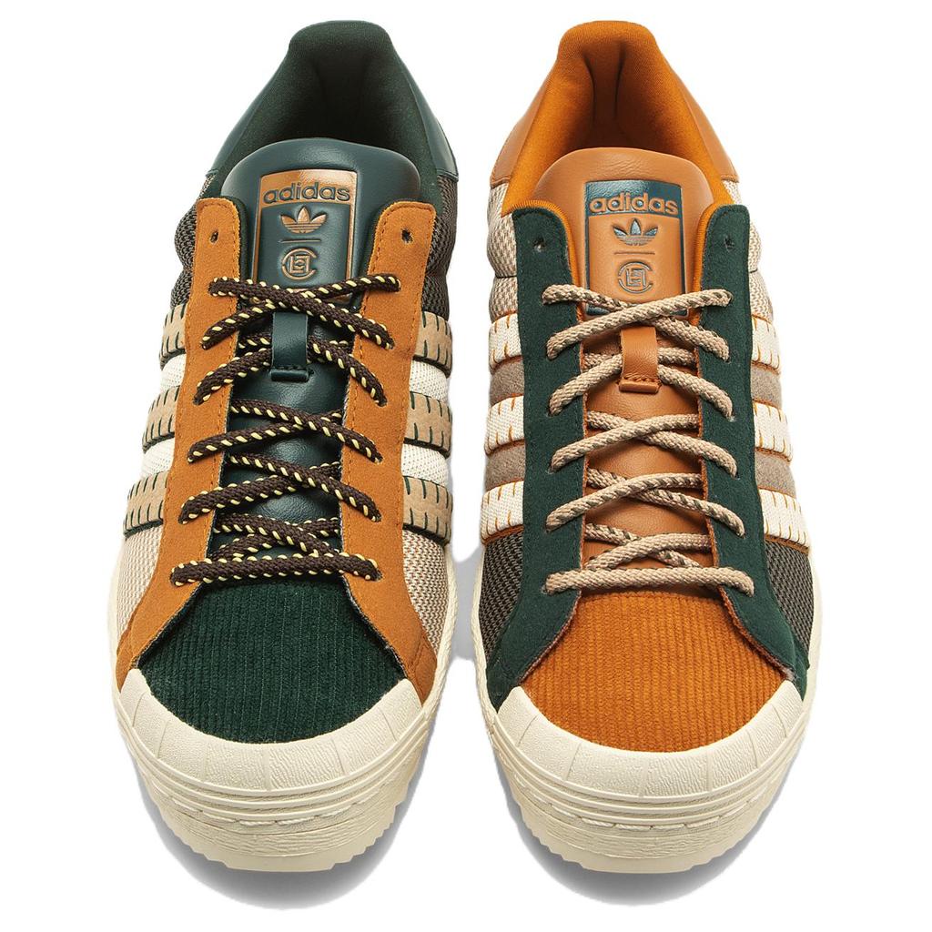 CLOT x adidas Superstar Patchwork Unisex Sneakers Tan Wonder-White Worn-Sand JR6490