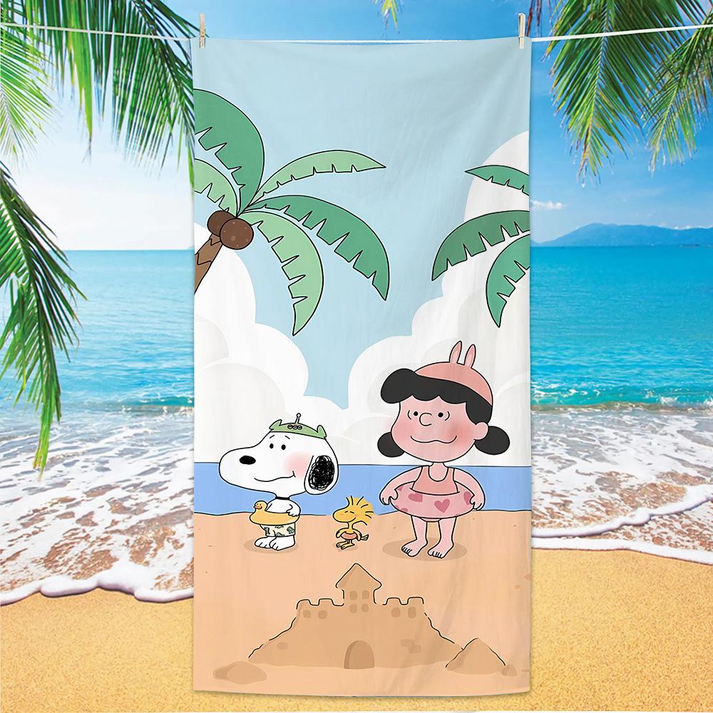 Popular Microfiber Beach Towel Cartoon Children'S Class A Beach Towel Summer Beach Towel