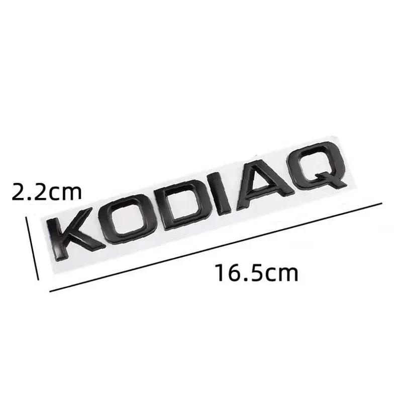 AFO1 1pcs 3D Metal High Quality Silver/black Car Letter Emblem Rear Tail Trunk Decals Badge Sticker Decal Styling For Skoda