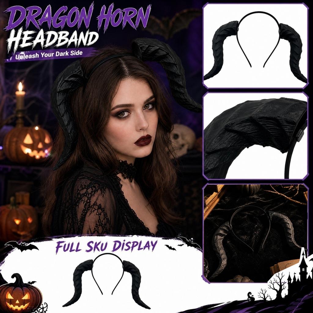 Halloween Headband Bull Headpiece for Costume Party Color