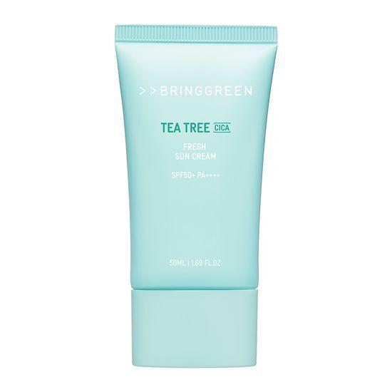 BRING GREEN Tea Tree Cica Fresh Sun Cream 50mL (2-pack / Single Item)