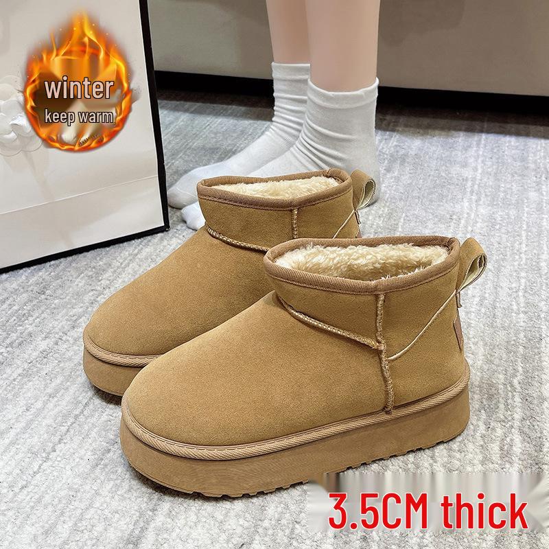 

Женские зимние сноубутсы с меховой подкладкой - Модные, универсальные, теплые и на толстой подошве 37 (order one size up for wide feet)