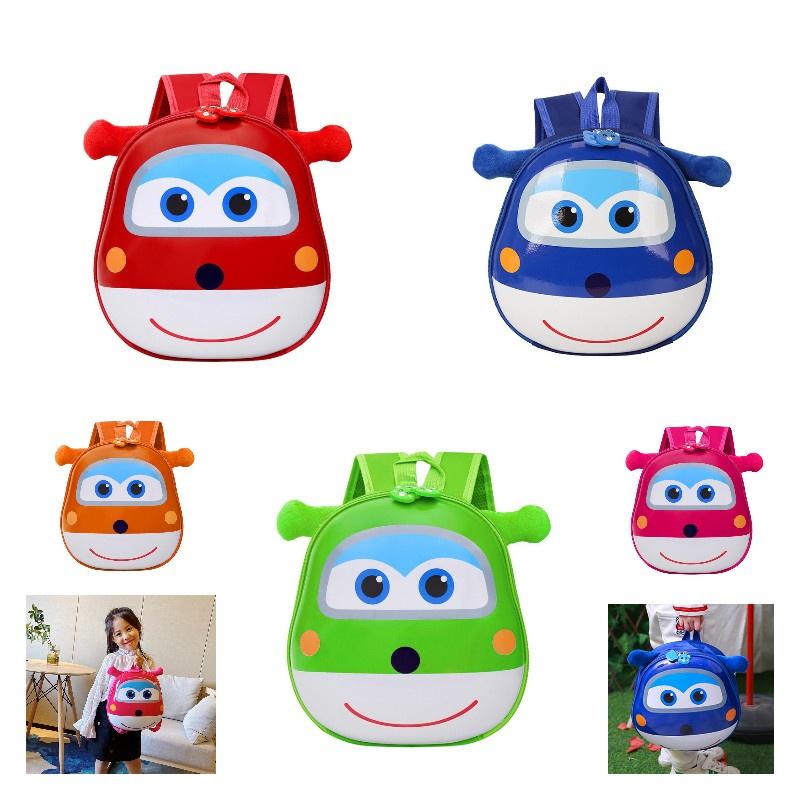 Cute Cartoon Animal Children's Backpack For Boys And Girls With Pvc Material And Reduced Load Functionality