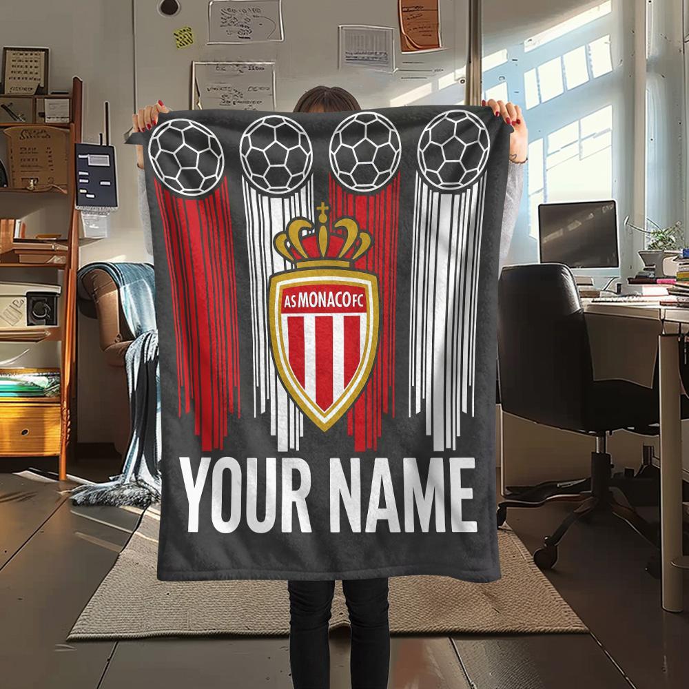 Custom Name AS Monaco Flannel Blanket, High Quality Comfortable for All Seasons, Home Decor, Warmth and Comfort