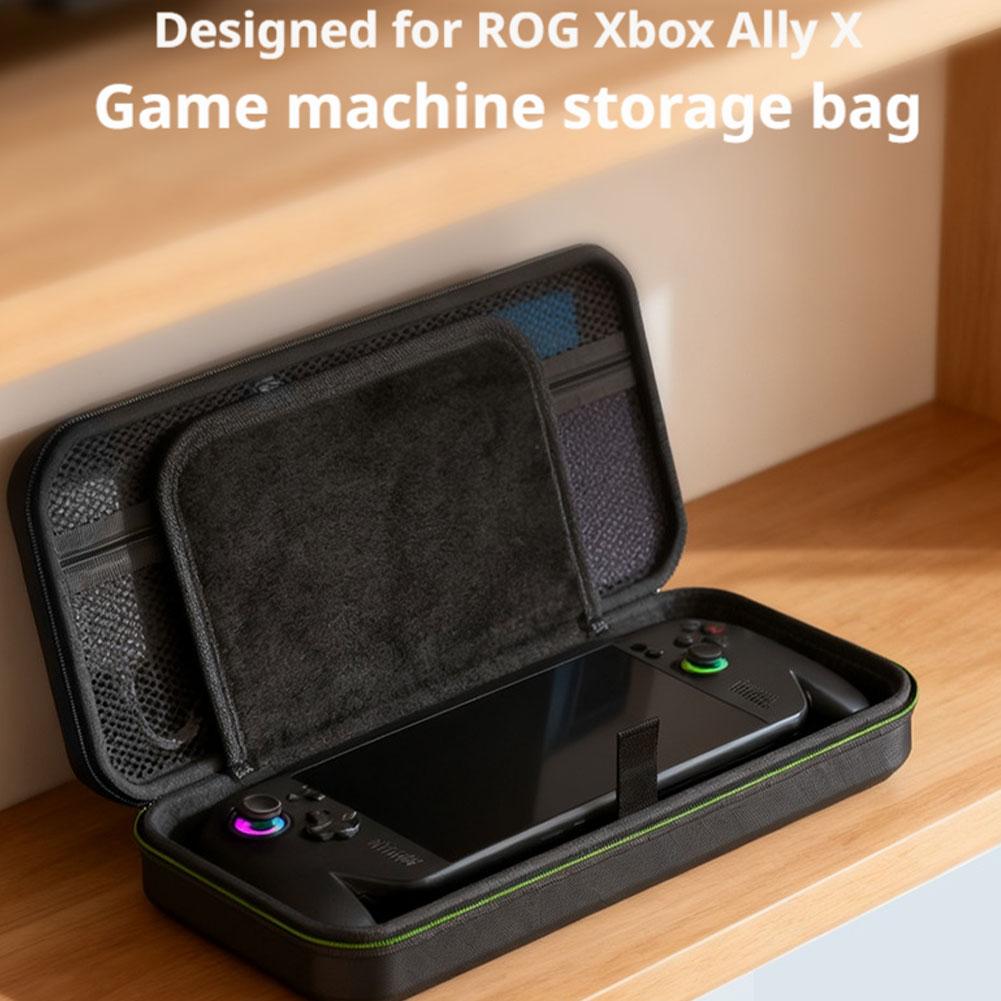 Hard Shell Carrying Case Protective Bag For ROG Xbox Ally X Tempered Glass Screen Film Thumb Caps Game Console Accessories Kit