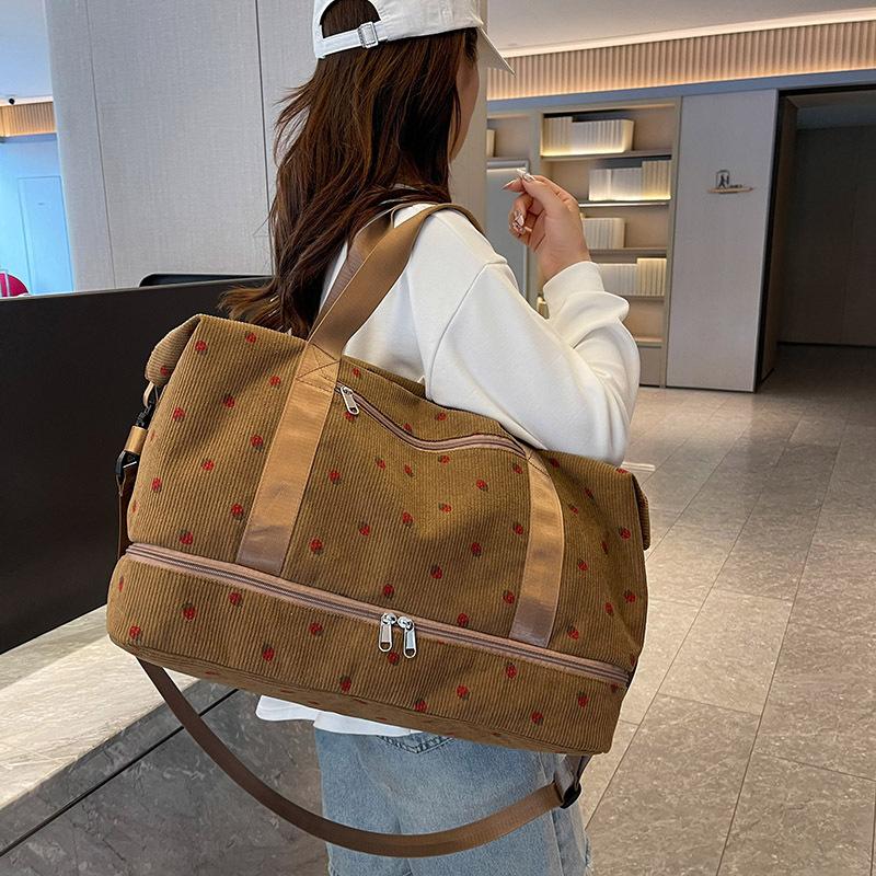 New travel bag Korean version large-capacity luggage storage bag independent shoe compartment dry and wet separation sports fitness boarding bag