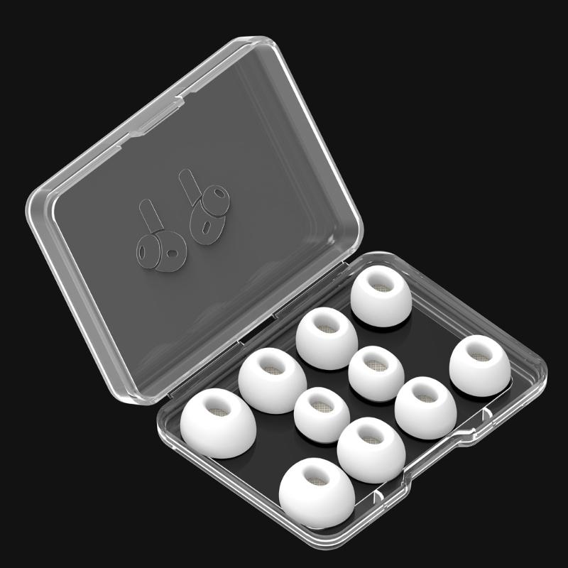5Pair Silicone Ear Tip with Storage Box for Pro3 In-ear Headphone Eartips Tip Anti-Slip Noise Reduce